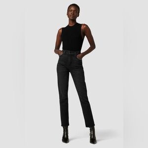 Hudson Jeans Women's Straight Leg Jeans in Washed Black